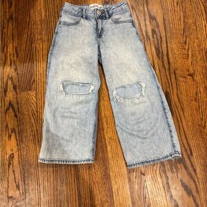 Distressed Light Blue Jeans